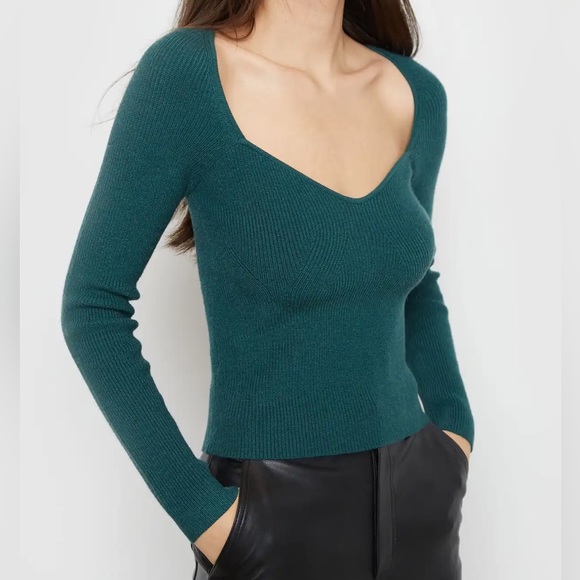 Oak + Fort Sweetheart Neckline Top - Picture 1 of 5